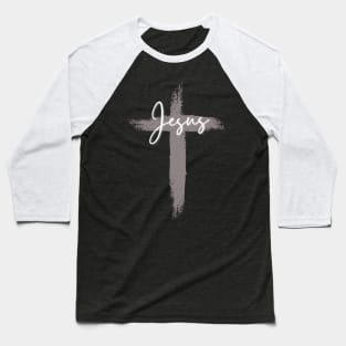 Jesus And Cross Baseball T-Shirt